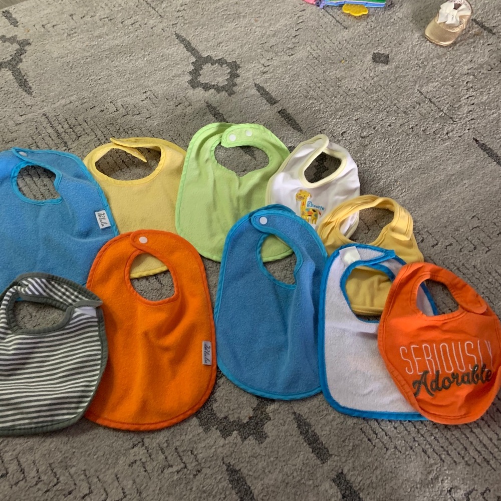 Baby bib bundle - Lot of 10 - Picture 1 of 1